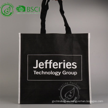 Reutilizable personalizado pp bolsa de compras de comestibles no tejido con logo